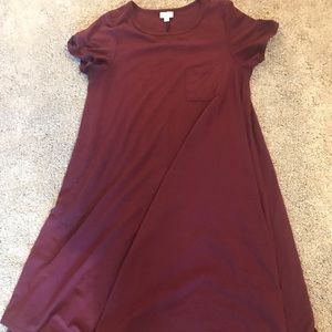 Lularoe vintage wine colored carly